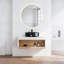 Meuble-lavabo flottant peu encombrant avec rangement ouvert et lavabo vasque-364906942