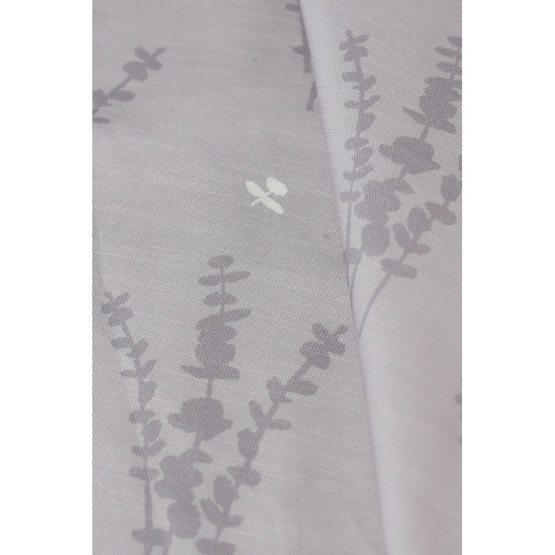 Eucalyptus Floral Square Pillow Cover & Insert, 22"H x 22"W, White/Lilac Floral