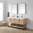 Cataleya Double Sink Bath Vanity in Weathered with Grain Composite Stone Top-1484267260-1484267257