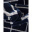 Tapis bleu marine / argent Glam-66151313