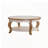 Round Coffee Table with Open Storage