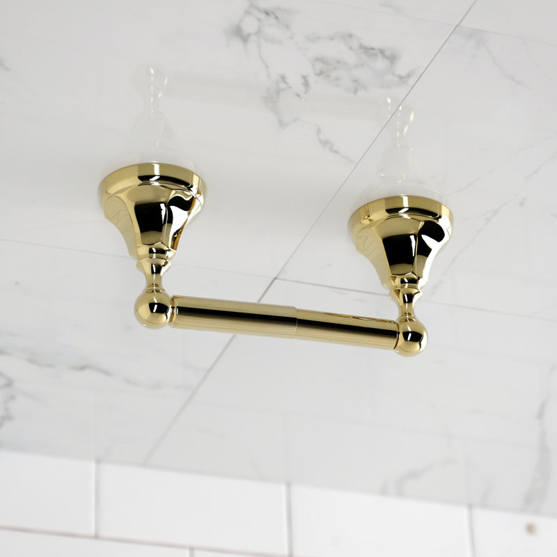 Kingston Brass Metropolitan Toilet Paper Holder, Polished Brass