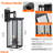 21.7 in. 2-Light Black Dusk to Dawn Outdoor Wall Sconce with Glass Shade（2-Pack）-806285637-806285636