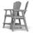 2-Person 26'' Outdoor Tall Adirondack Chairs With Table-1366476286