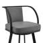 Chaise de bar pivotante en similicuir et fer Anecia-706683706-752325802