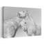 White Horse Embrace Elegant Peaceful Contemporary Horse Wall Art Print 1 Piece Wrapped Canvas Wall Art-91124236