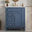 Meuble-lavabo avec lavabo, 2 tiroirs, poignÃ©es en mÃ©tal et tablette rÃ©glable-460983355
