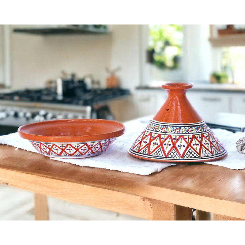 Tajine marocain Kamsah, Rouge, 3,1 pintes