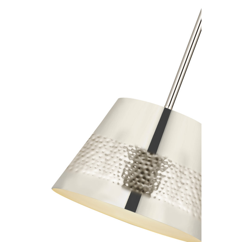 Aire 1 - Light Single Pendant, 9.5" H x 12" W x 12" D, Polished Nickel