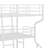 Full XL Over Twin XL Over Queen Size Triple Bunk Bed With Long And Short Ladder-1329418764