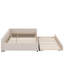 Lit plateforme tapissier avec port USB et gigogne-45541063