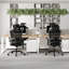 Inbox Zero Montclaire Mesh and Nylon Office Chair with Headrest-1805895527
