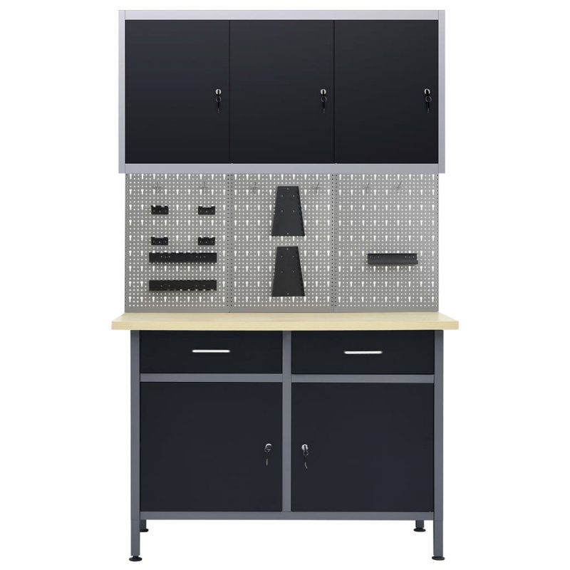 Vannatta 195.5cm W Metal Shelving Unit