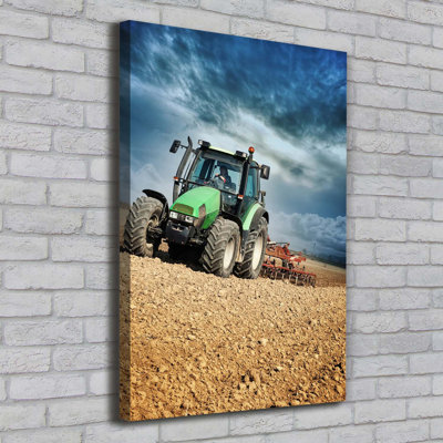 Tractor - Wrapped Canvas Print