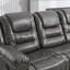 Fauteuil inclinable manuel 3 places avec 2 porte-gobelets intégrés pour le salon et la chambre à coucher-798418043