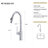 18.83" CUPC Certified Pull-Down Kitchen Faucet-120974047