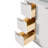 Haun 36'' Solid Wood Single Bathroom Vanity with 1.5'' Carrara Marble Top, Right Offset, Rectangular Sink-1051337346-1051337357-1051337358