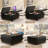 Square Tufted Upholstered PU Ottoman