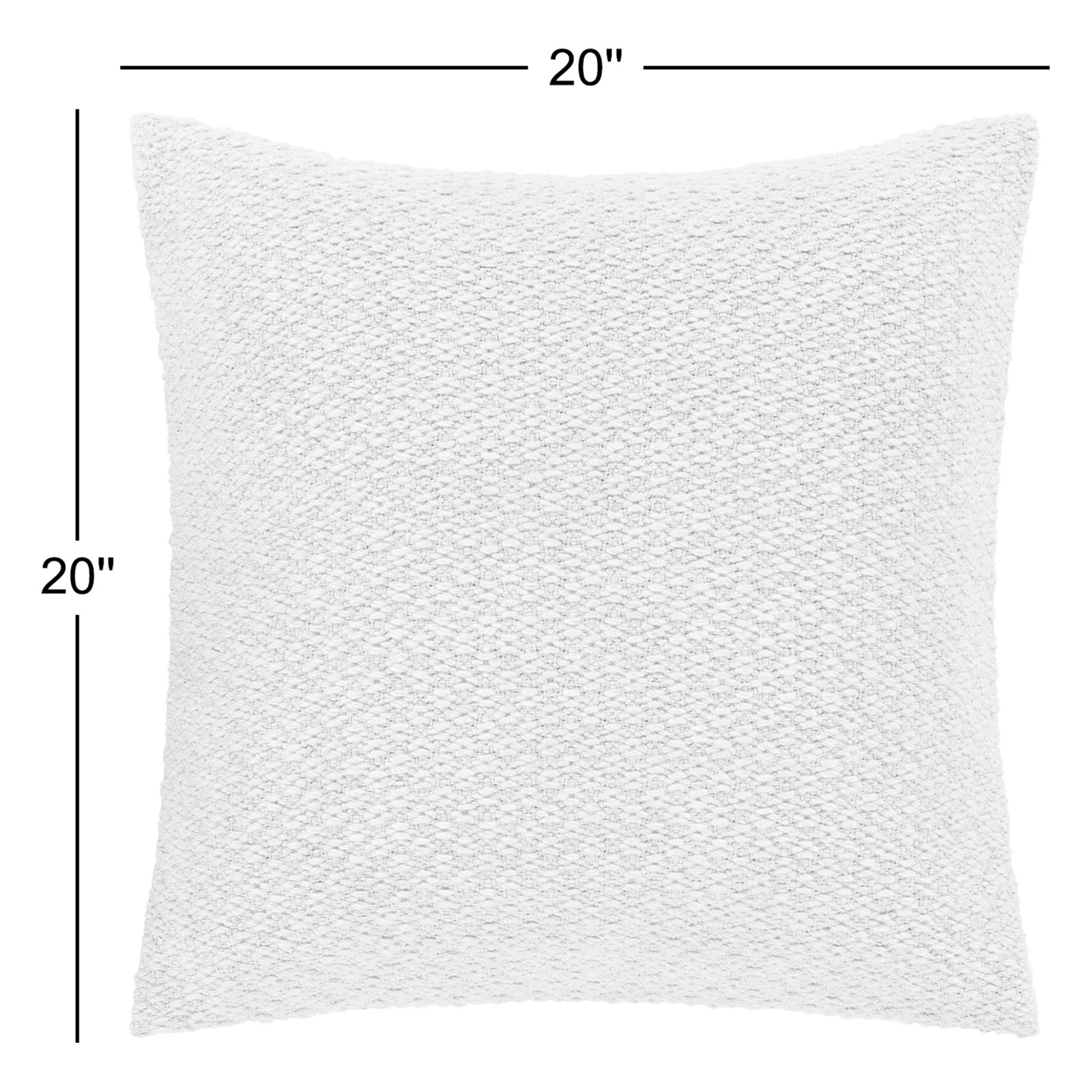 Hemlen Textured Wool Throw Pillow, Polyester/Polyfill