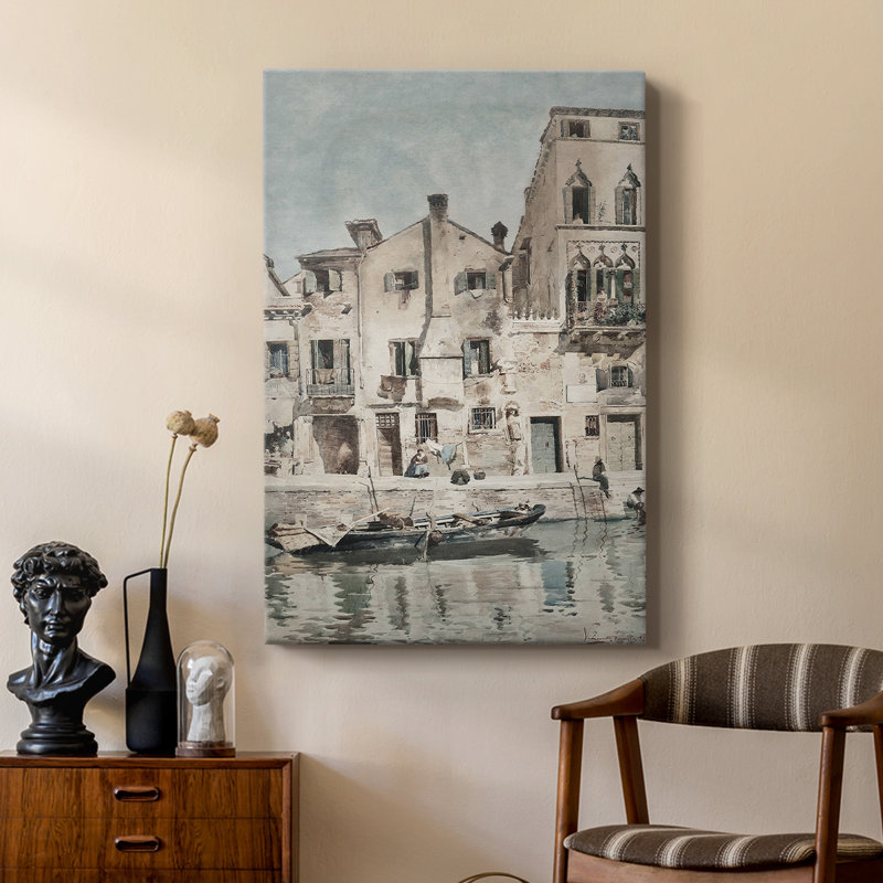 Paysage rétro CLV III - galerie Cavas sur mesure, H 60 po x l 40 po