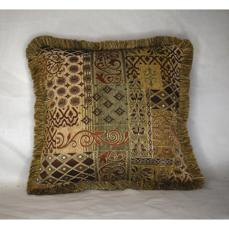 Fringed Chenille Reversible Throw Pillow, 26'' x 26''