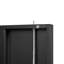 Armoire de rangement en métal avec portes verrouillables et tablette réglable, armoire de rangement pliante, armoire de rangement pliante pour bureau à domicile, école, garage, noir