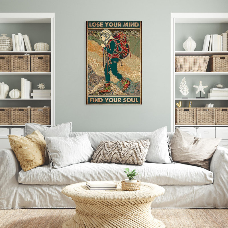 Randonnée pédestre «Lose your mind», impression sur toile, H 36 po x l 24 po x P 1,25 po