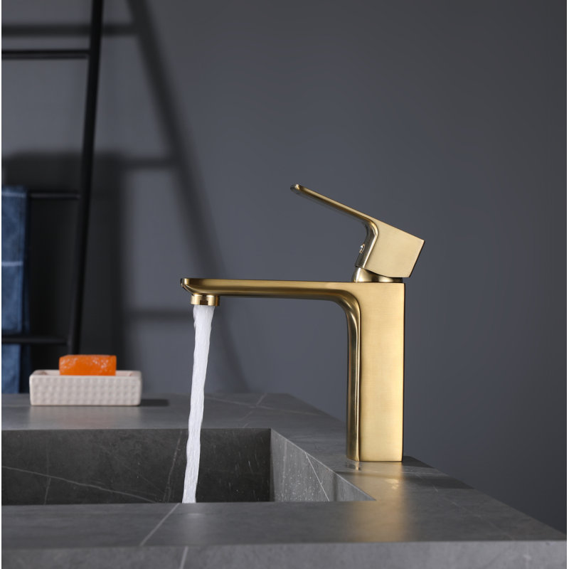 Robinet de salle de bains monotrou avec ensemble de drainage
