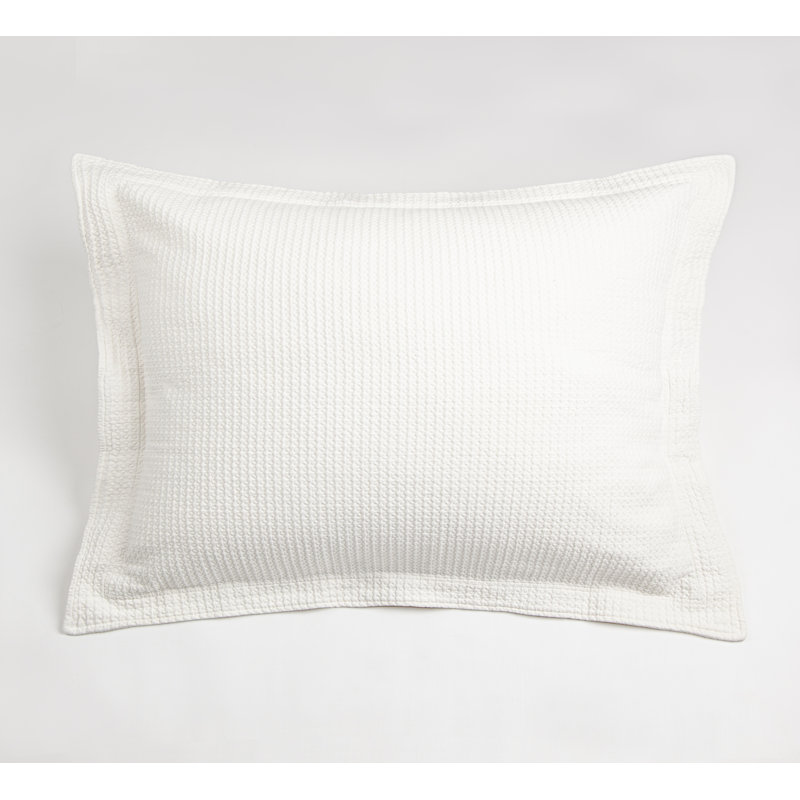 WAFF MATELASSE SHAM, IVORY, KING , Euro