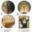 Rétro vert Taureau Constellation du zodiaque Portrait - bovins, art mural-1870273804-1870273806