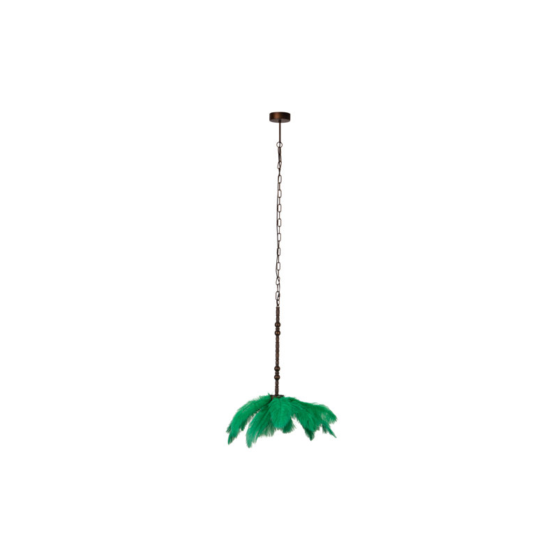 1 - Light Dome Pendant, Green