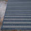 Tapis intérieur / extérieur rayé bleu tissé à plat Gemmenne-164290643