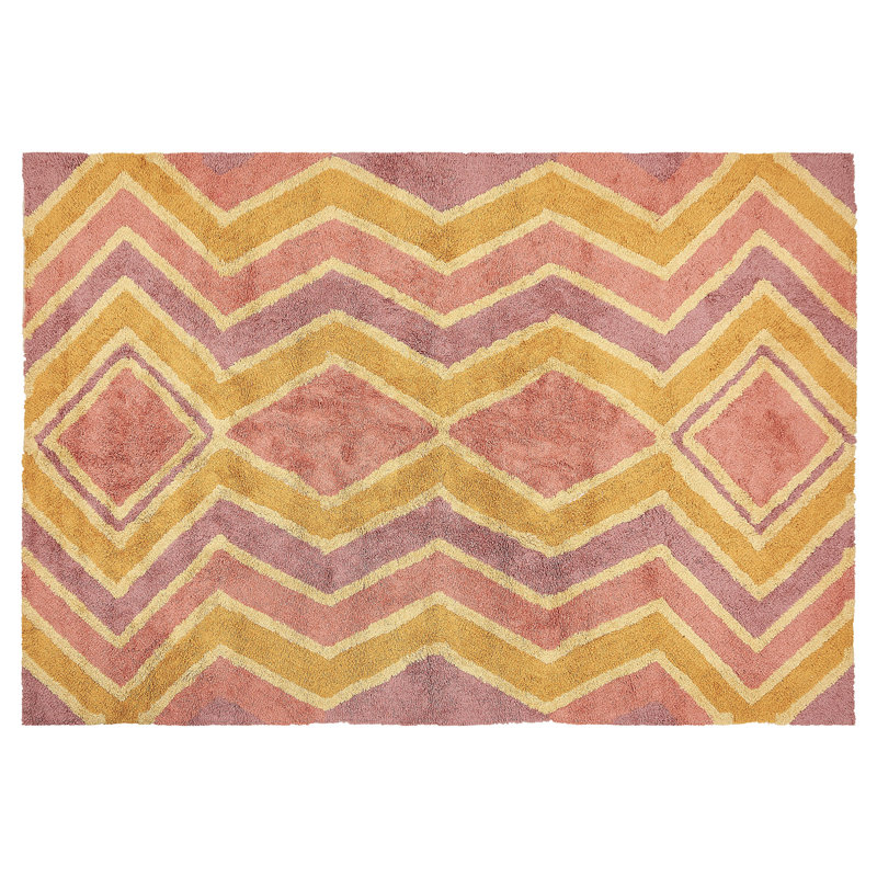 Wadell Rectangle Geometric Hand Woven Area Rug, Rectangle 140cm x 200cm