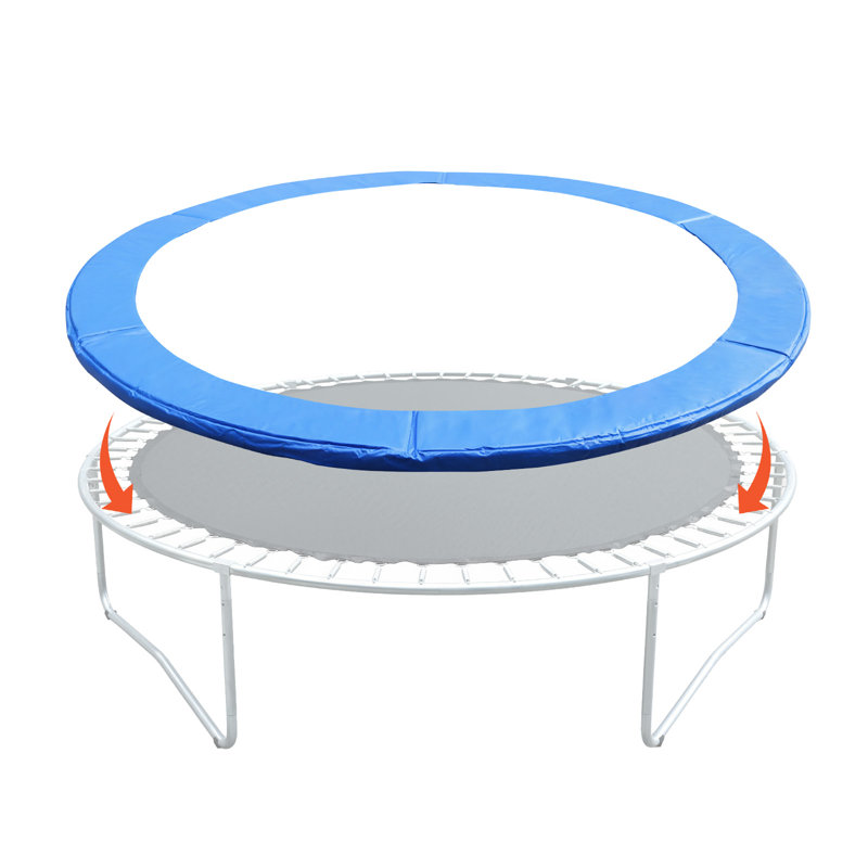 Coussin de protection pour trampoline Aoodor, Bleu, H 0,6 po x l 180 po x P 180 po
