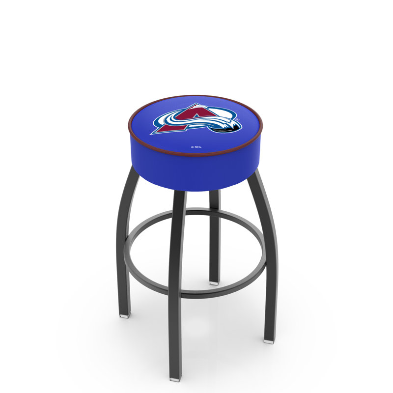 NHL Bar & Round Counter Stool, Colorado Avalanche, Bar Stool (30" Seat Height)