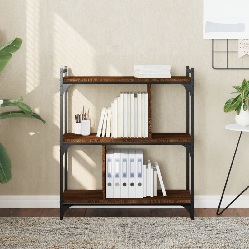 Alingtons 88cm H x 30cm W Standard Bookcase, Brown Oak