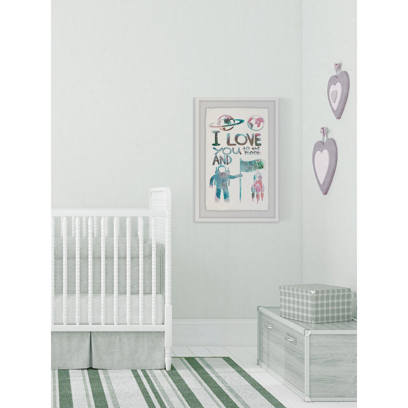 «To the Moon and Back», reproduction encadrée, H 24 po x l 16 po x P 1,5 po