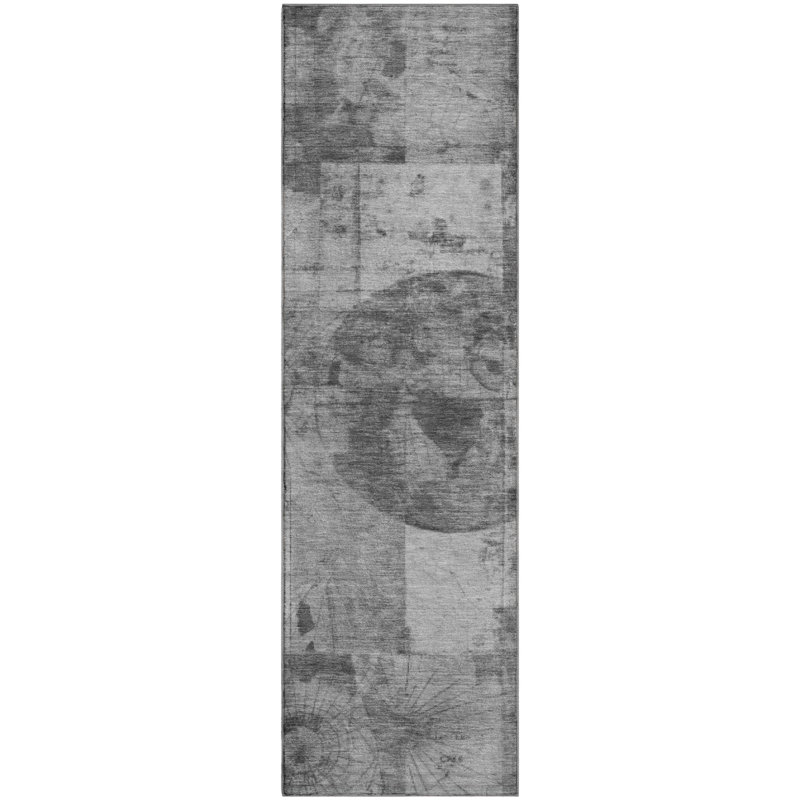 Premium Machine Washable Farolt AMF1905 Global Rug, Runner 2'3" x 7'6"