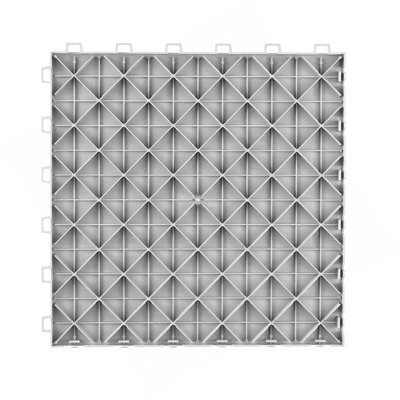 Garage Tiles Interlocking, 12 X 12 X 0.53 Inch 25 Pack Garage Floor Covering Tiles, Non-Slip Double-Sided Texture Garage Flooring Tiles, For Garages, Basements, Repair Shops, Silver