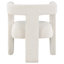 Chaise d'appoint Modern Bouclé avec courbes sculptées