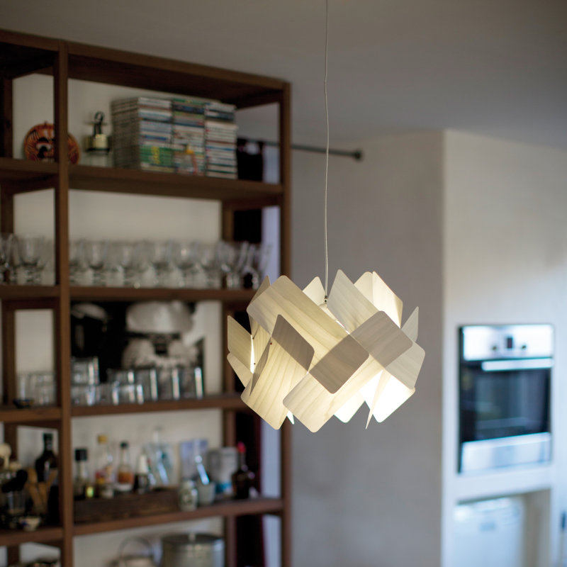 Escape 1 - Light Pendant, Ivory White, Matte Black, E26 Base