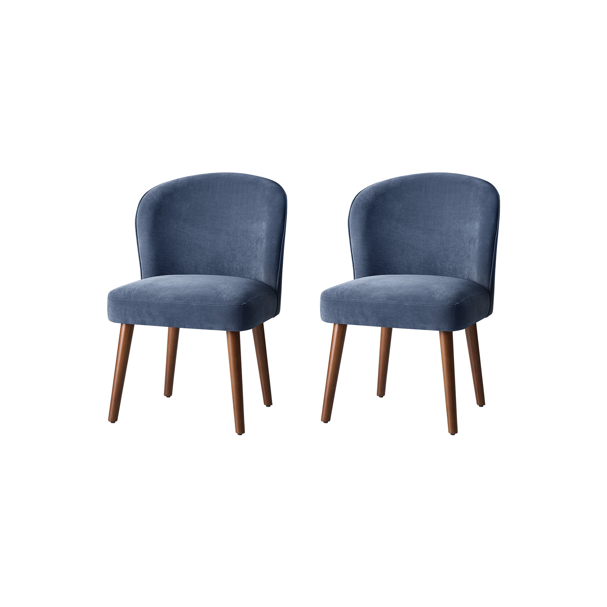 Davia Upholstered Dining Chair, Slate Blue