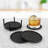 Spectrum Finley Coaster Container With 6 Black Coasters