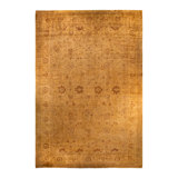 One-of-a-Kind 18' 2" X 12' 1" 2000s Wool Area Rug in Yellow