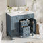 Meuble-lavabo sur pied 36 po avec lavabo 36 po, 2 tiroirs, 2 organisateurs de porte