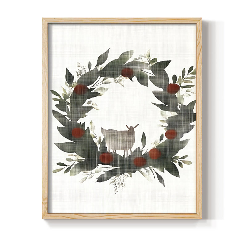 «Christmas Holiday Art», reproduction encadrée CECLIX, Naturel, H 11 po x l 9 po