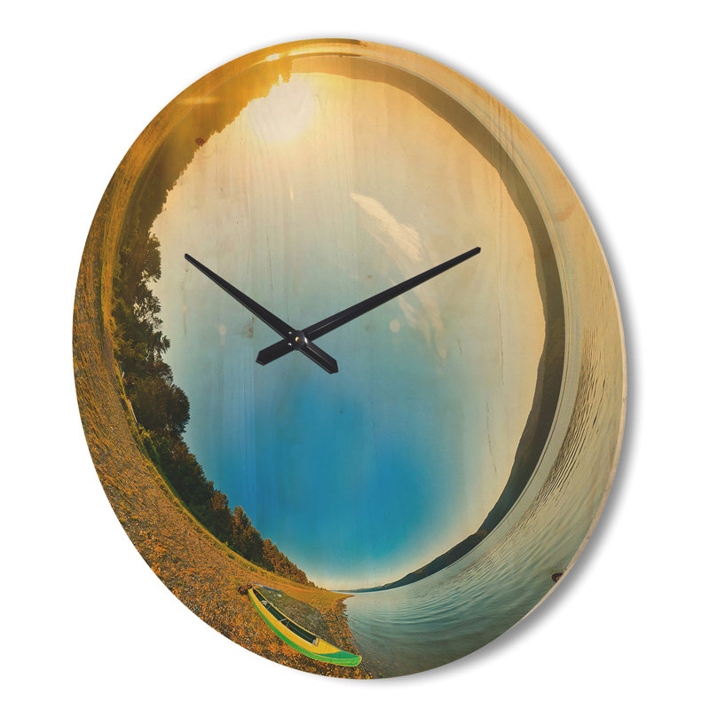 Horloge murale Kayak in River, Très grand