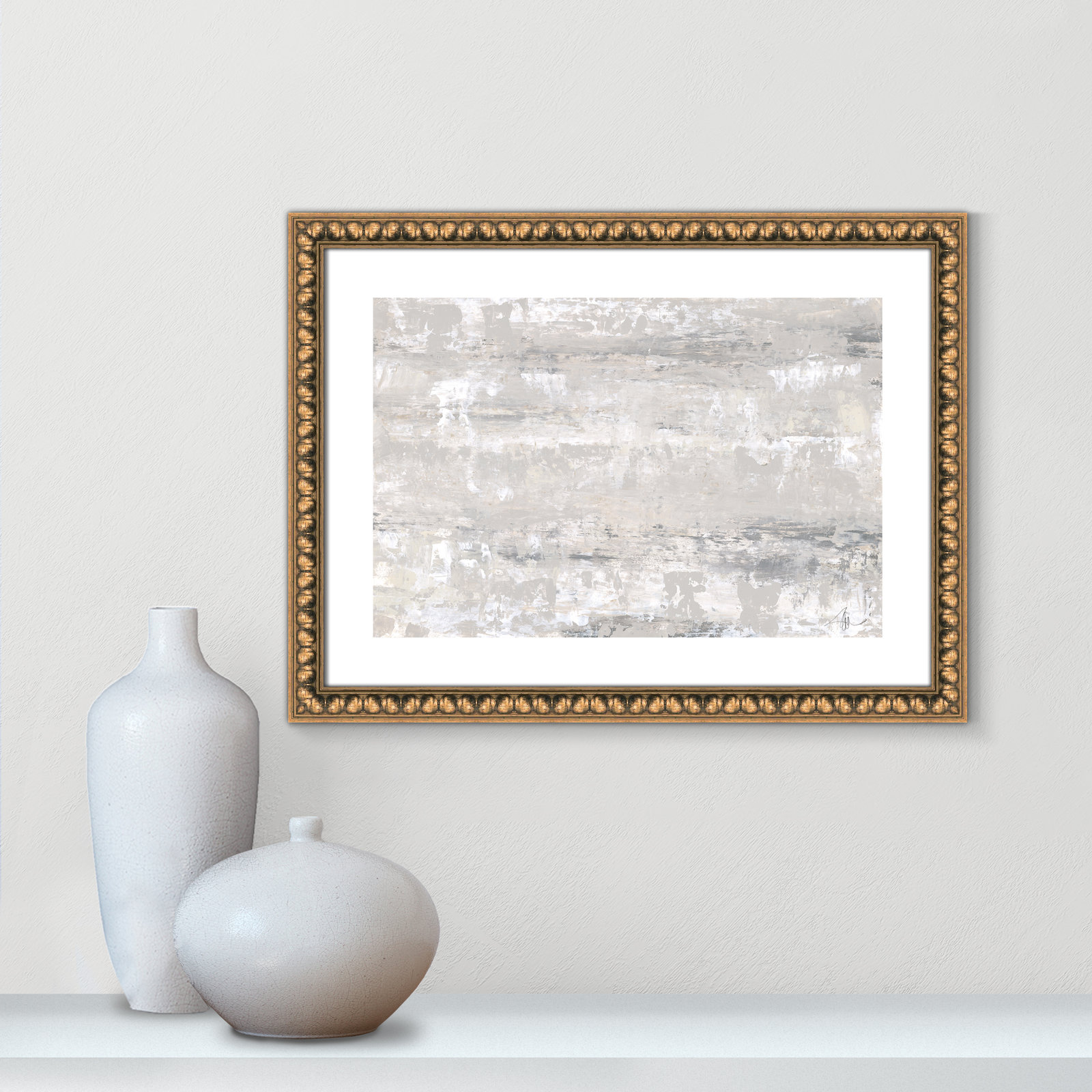 Tryston "Desert Winds" Print by Filippo Ioco, Gold Bead Framed Paper, 17" H x 23" W x 1.13" D