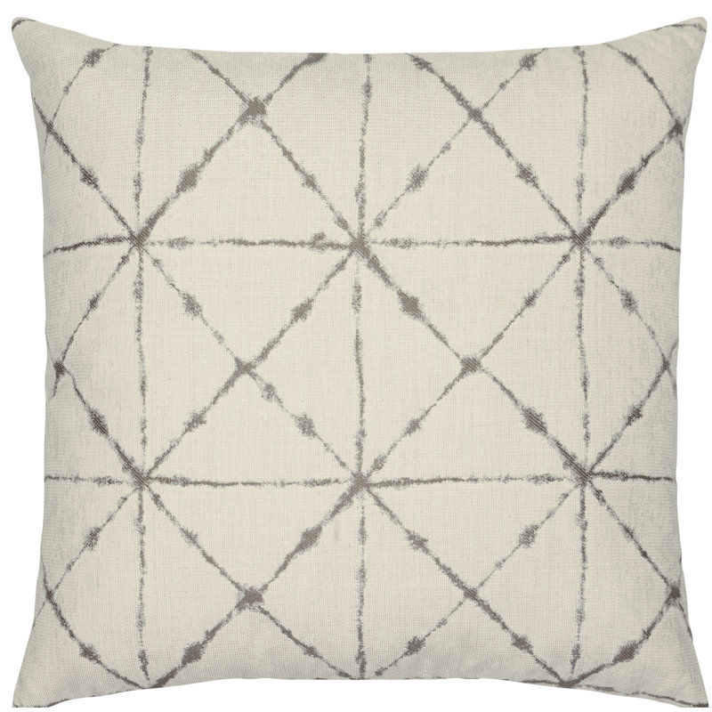 Trilogy Square Indoor/Outdoor Pillow Cover & Insert, 22"H x 22"W, Indigo