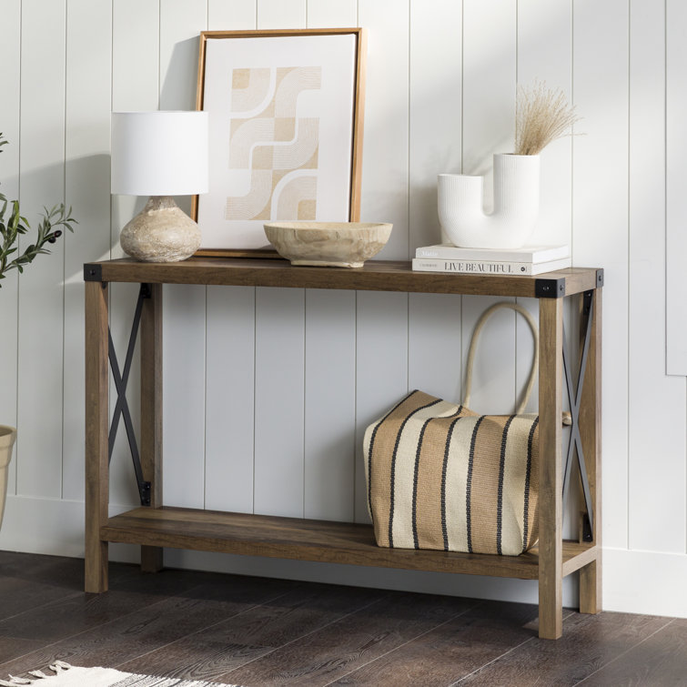 Larenda Entryway Table with Open Shelf Storage